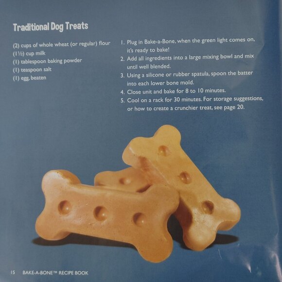 Bake a Bone The Original Dog Treat Maker With Over 30 Recipe Book (Excel… - Picture 11 of 15